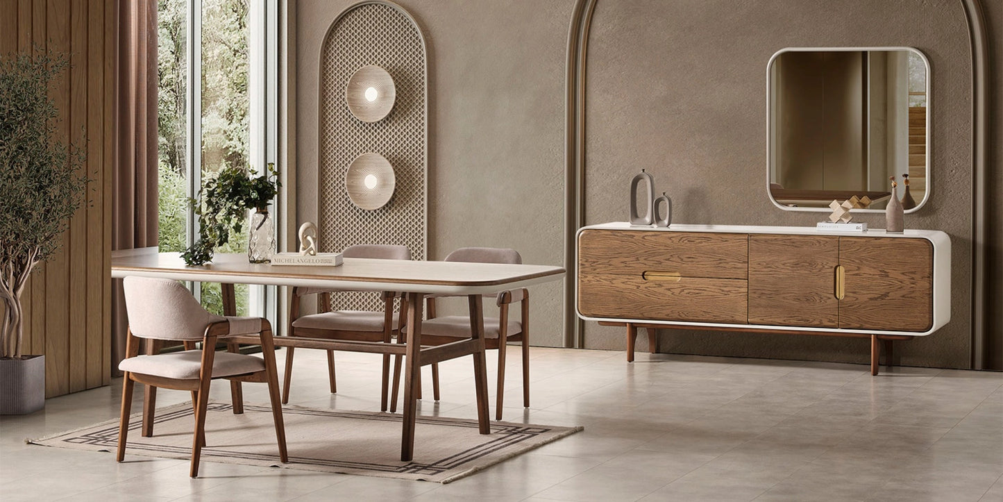 Maldivian 4 Chairs Dining Set