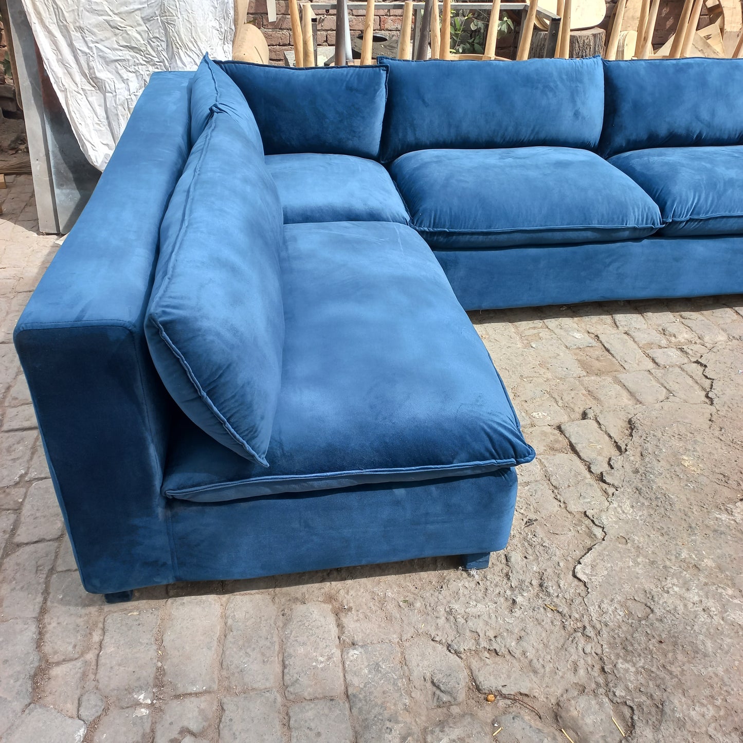 Cloudy l shape 6 seater sofa set