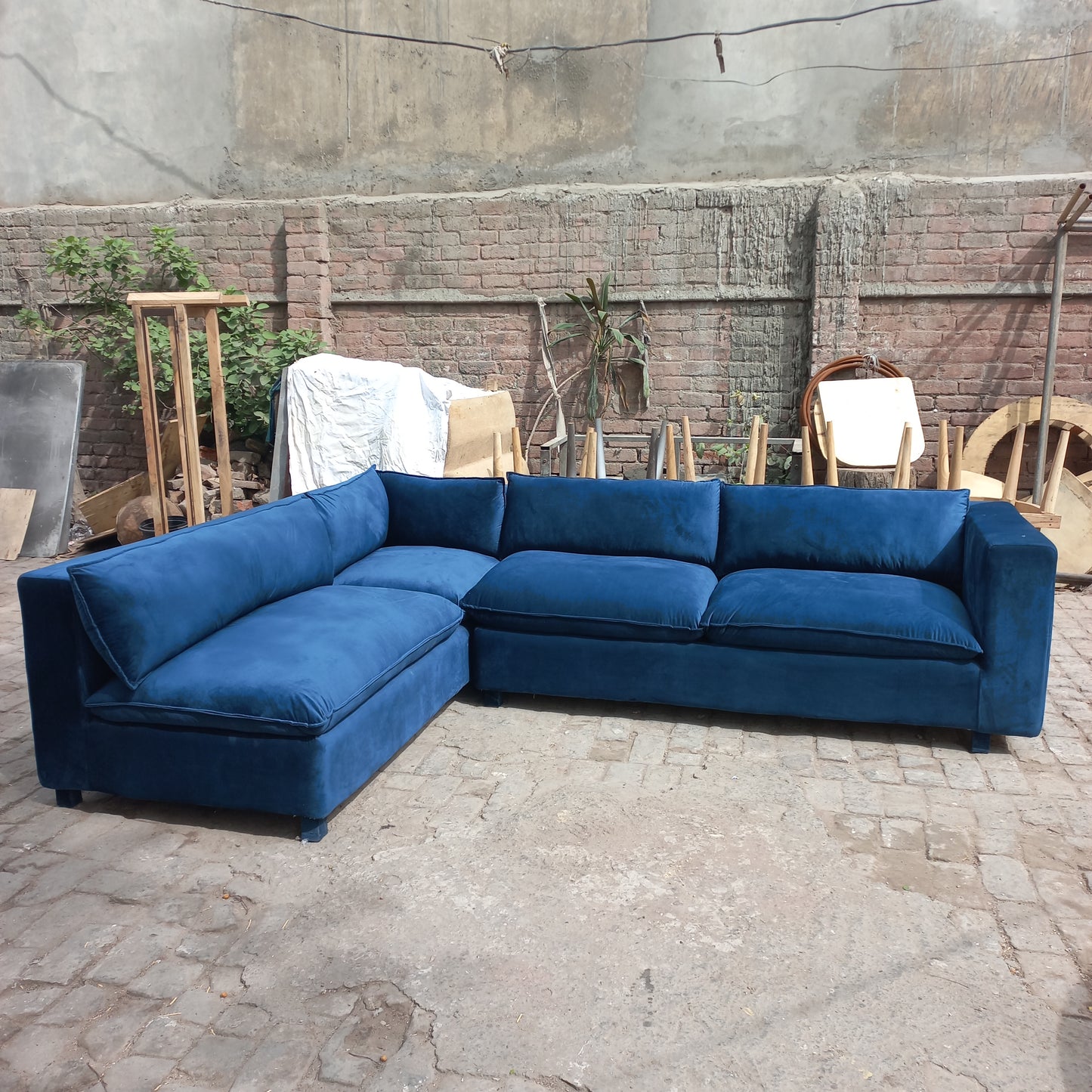 Cloudy l shape 6 seater sofa set