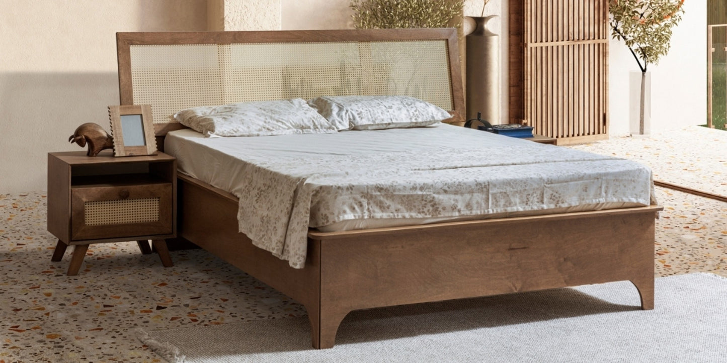 Valeria Walnut Bed Set