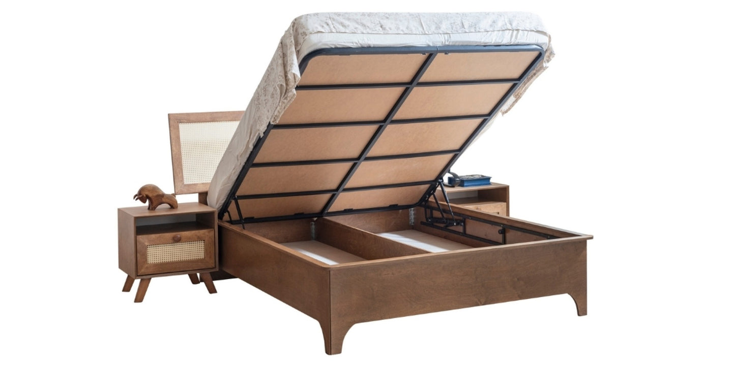 Valeria Walnut Bed Set