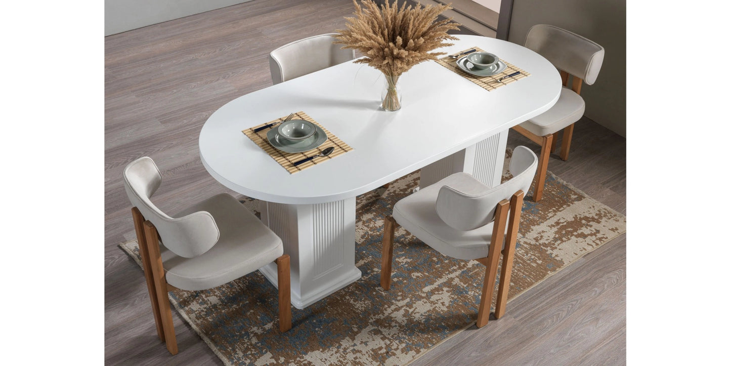 Emerald 4 Chairs Dining Set