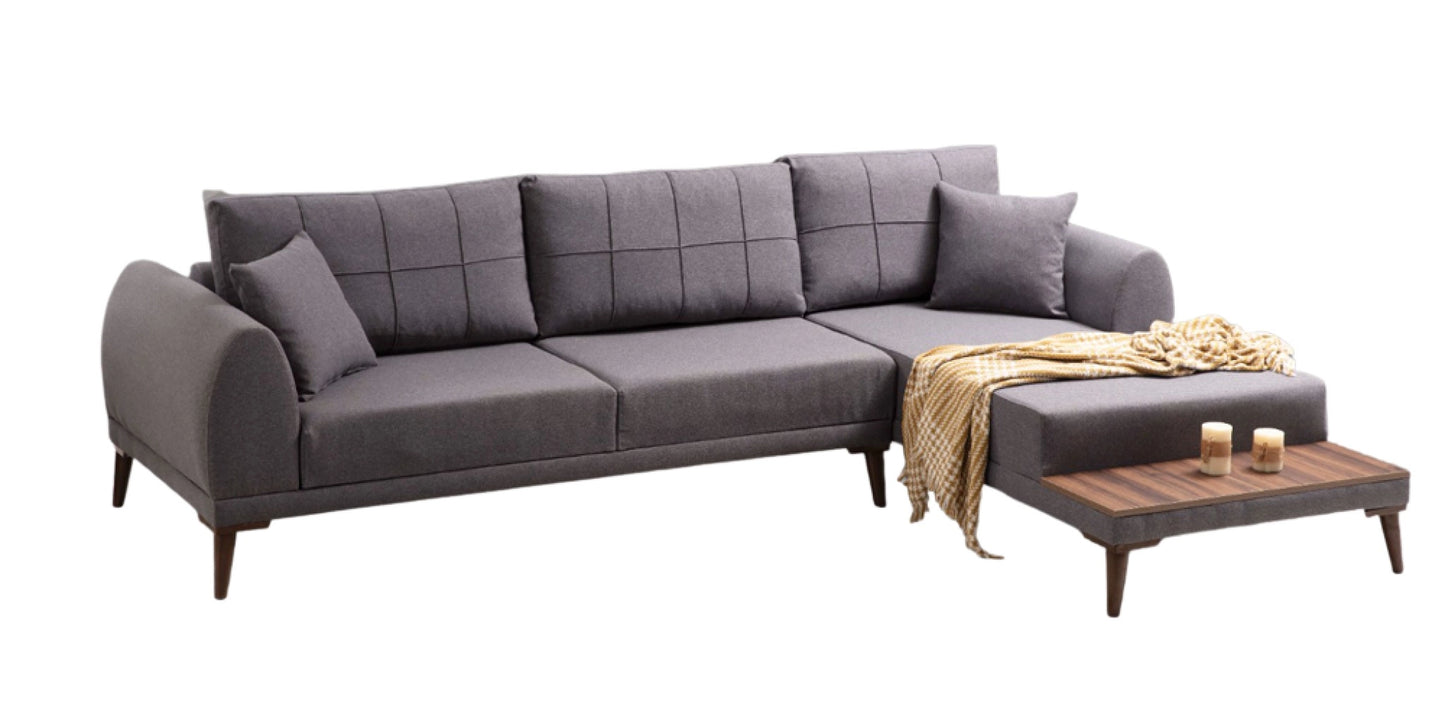Bugatti Corner Sofa Set Linen