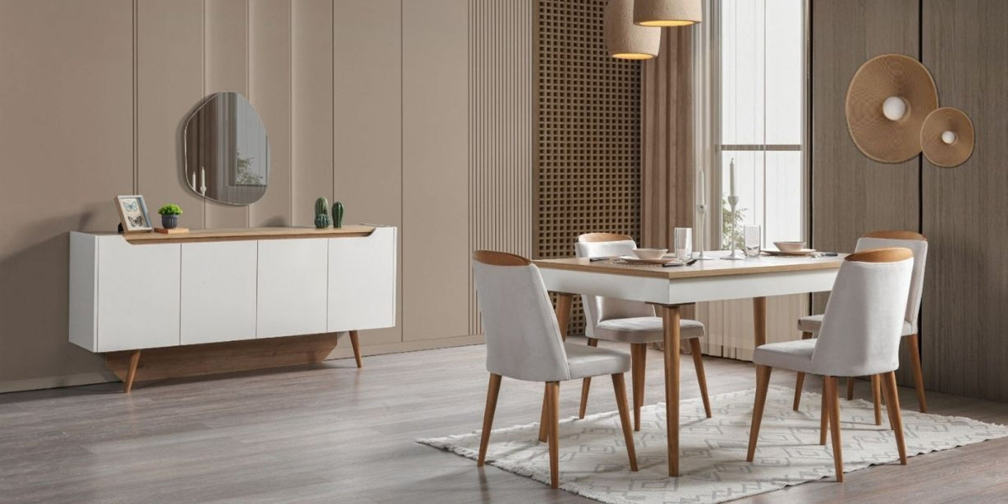 Comfort 4 Chairs Dining Set