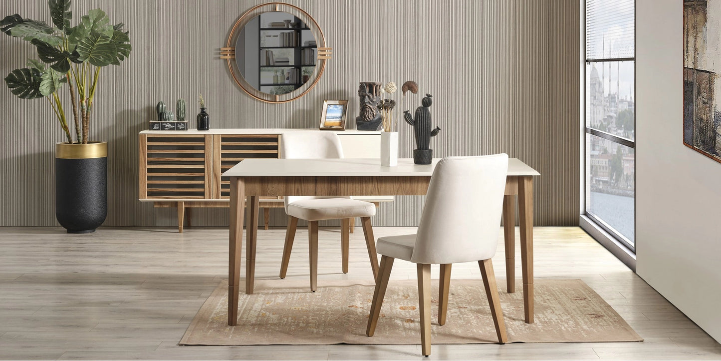 Linda 4 Chairs Dining Set