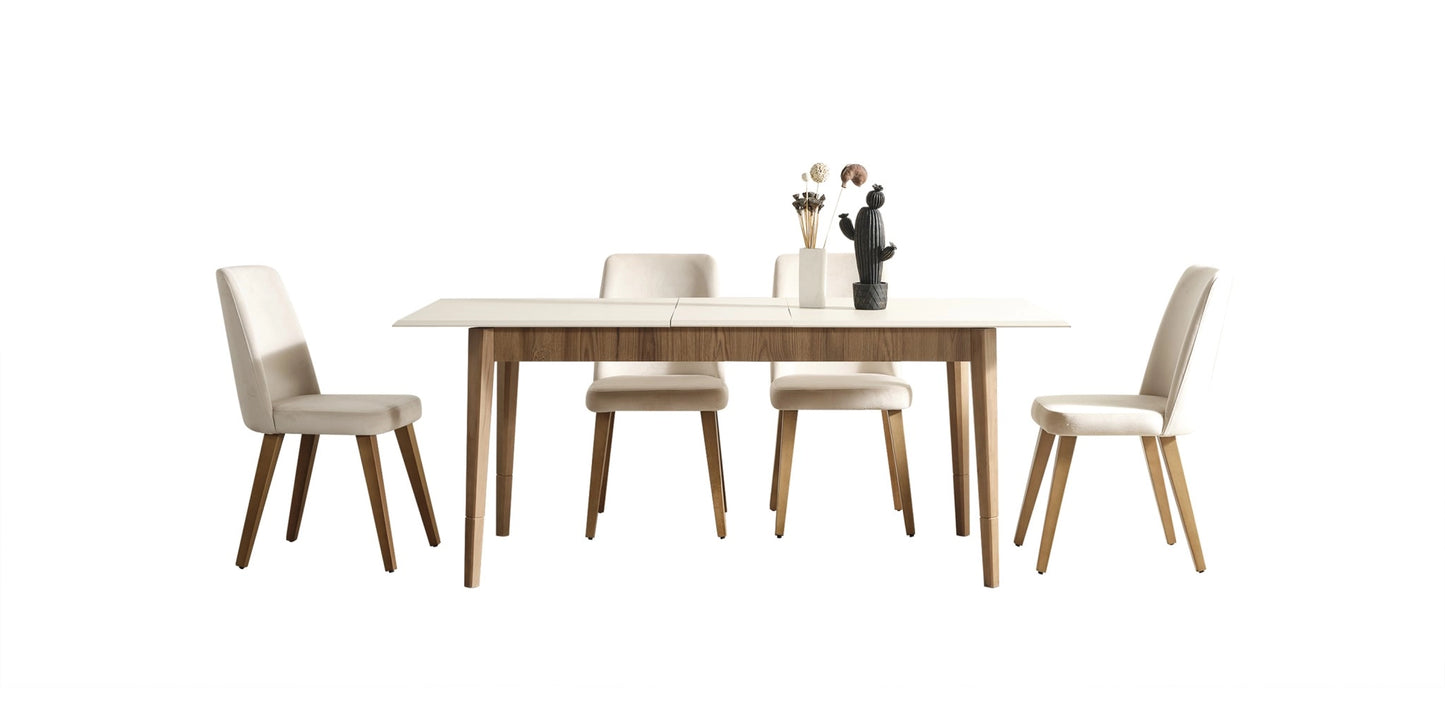 Linda 4 Chairs Dining Set