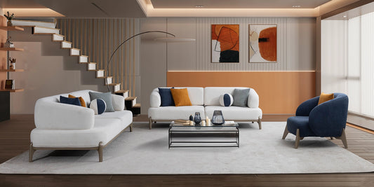 Lotus Sofa Set Cream