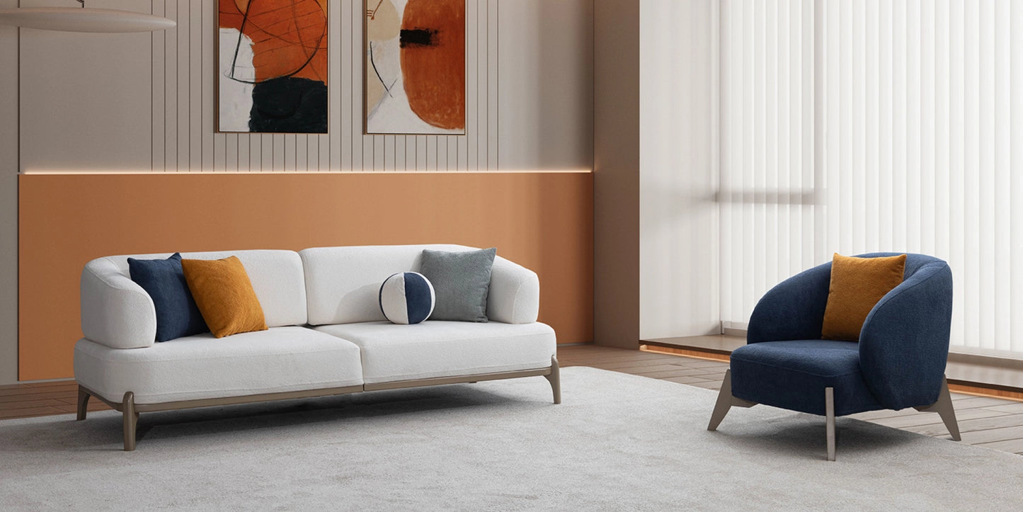 Lotus Sofa Set Cream