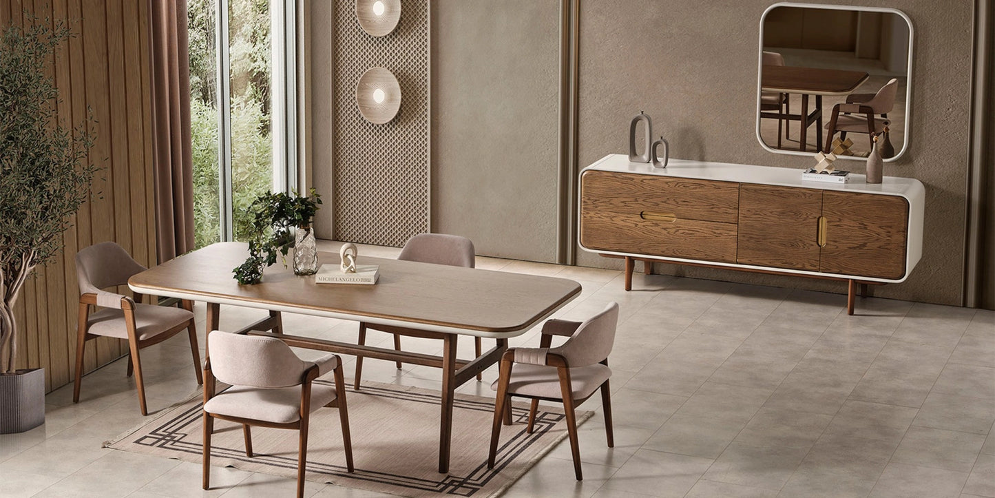 Maldivian 4 Chairs Dining Set