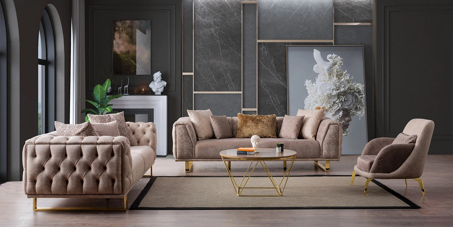 Pera Sofa Set Cream