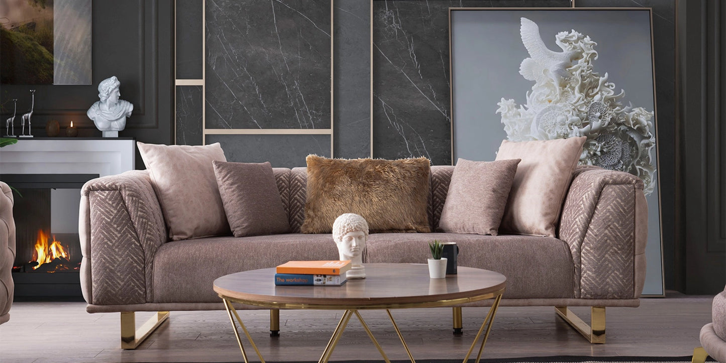 Pera Sofa Set Cream
