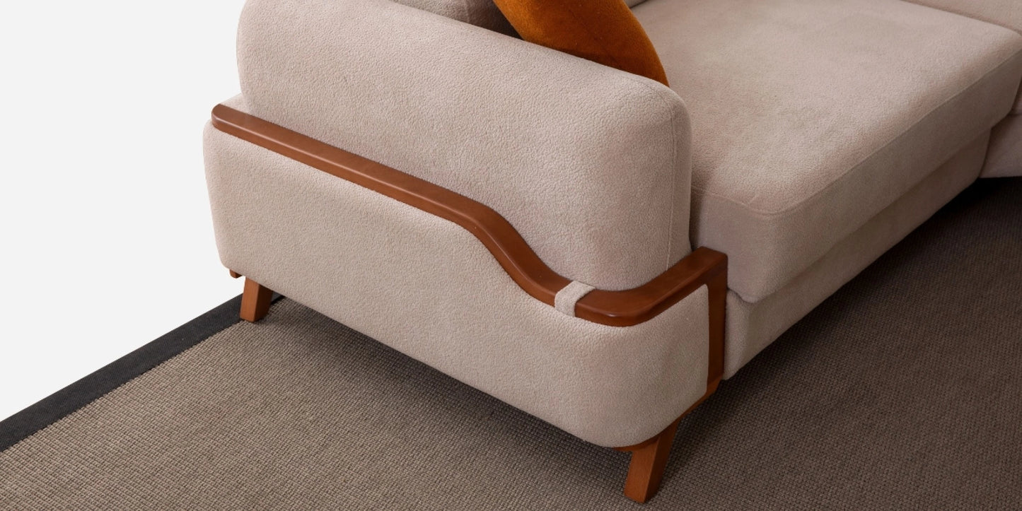 Resital Cream Corner Sofa Set