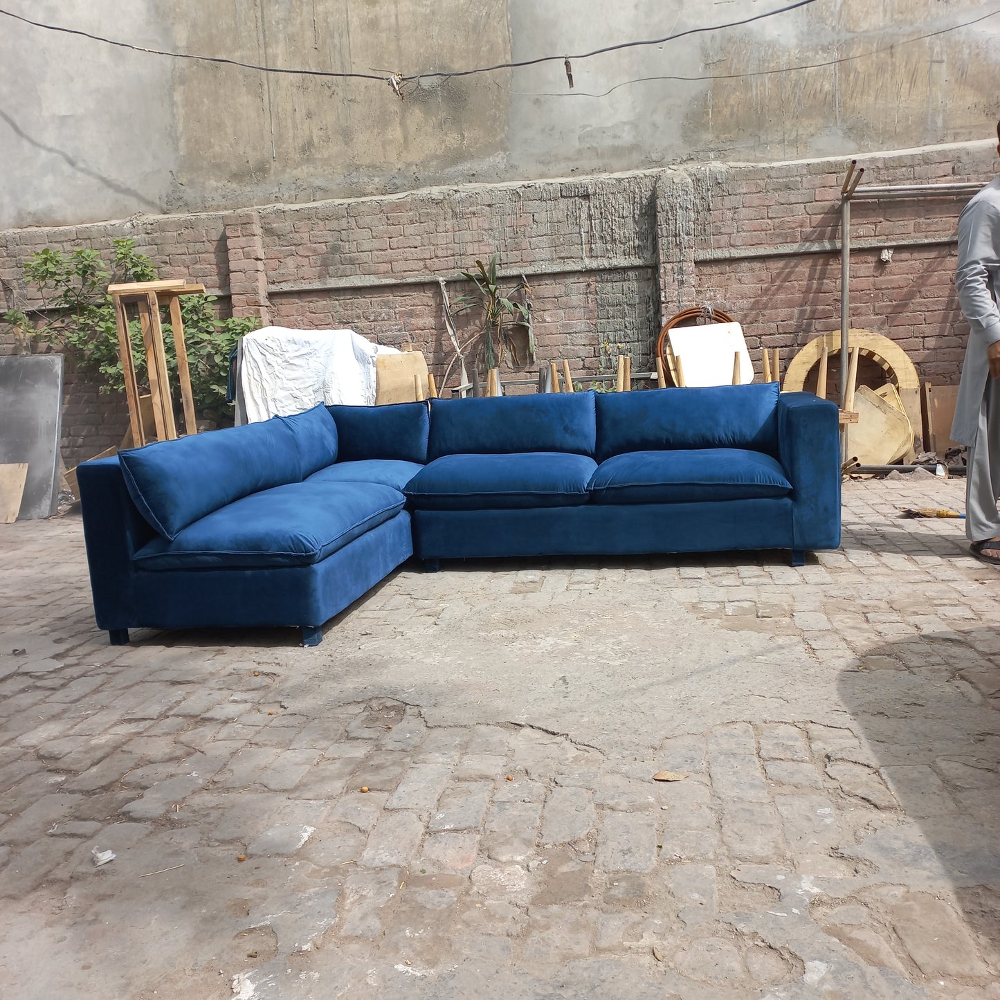 Cloudy l shape 6 seater sofa set