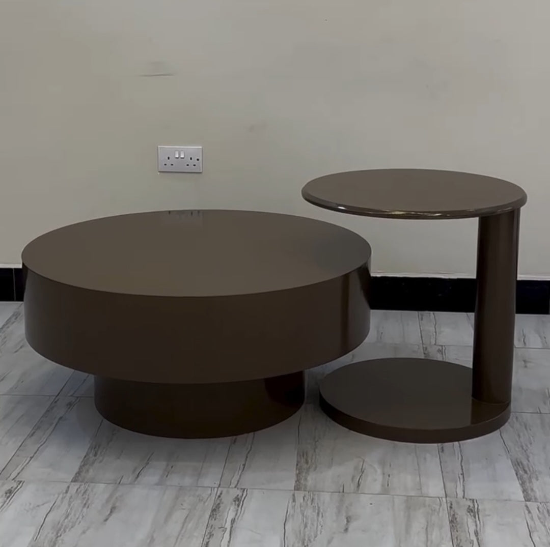 Centre table set ( 2 pieces ) high gloss