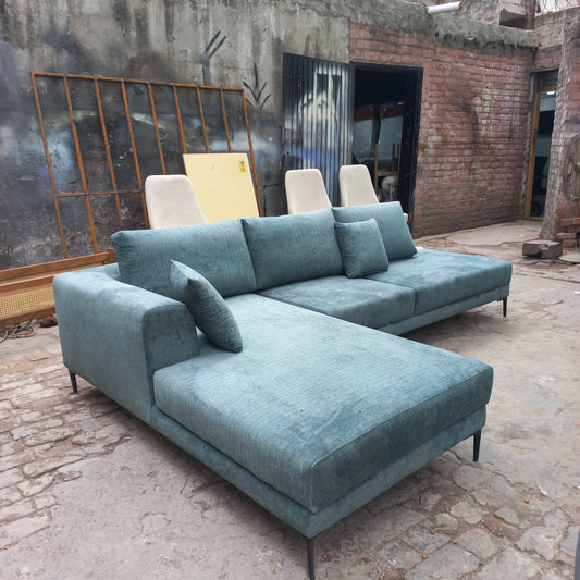 L shape 6 seater daimond sofa set