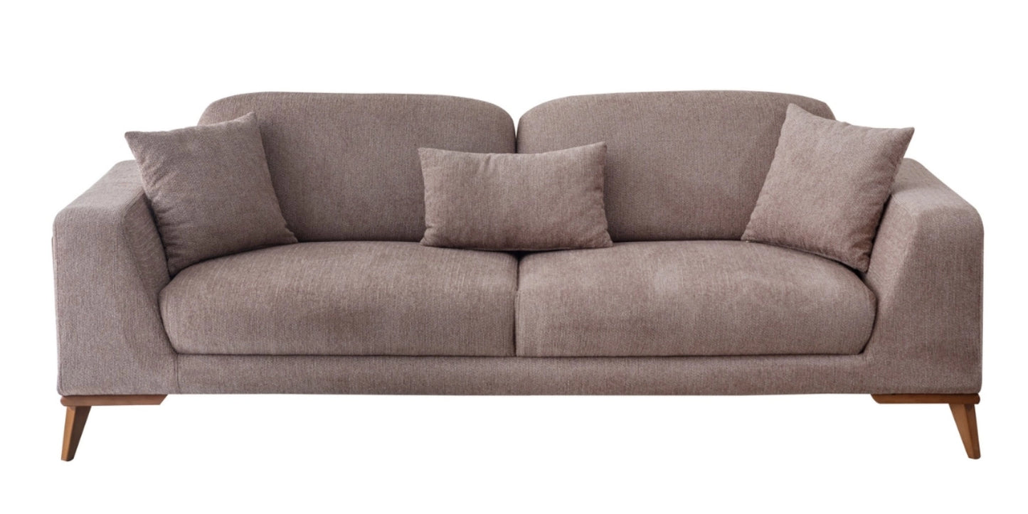 Valeria Walnut Sofa Set