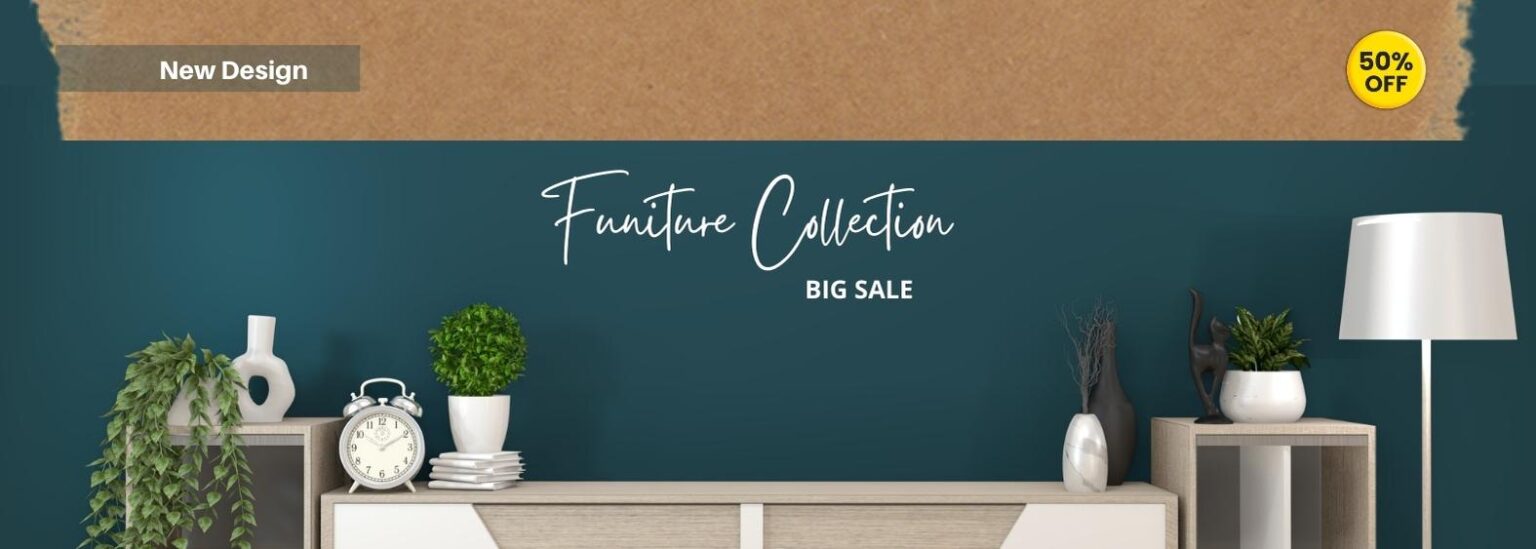 Funiture Sale Template (Facebook Post) (1400 x 500 px)